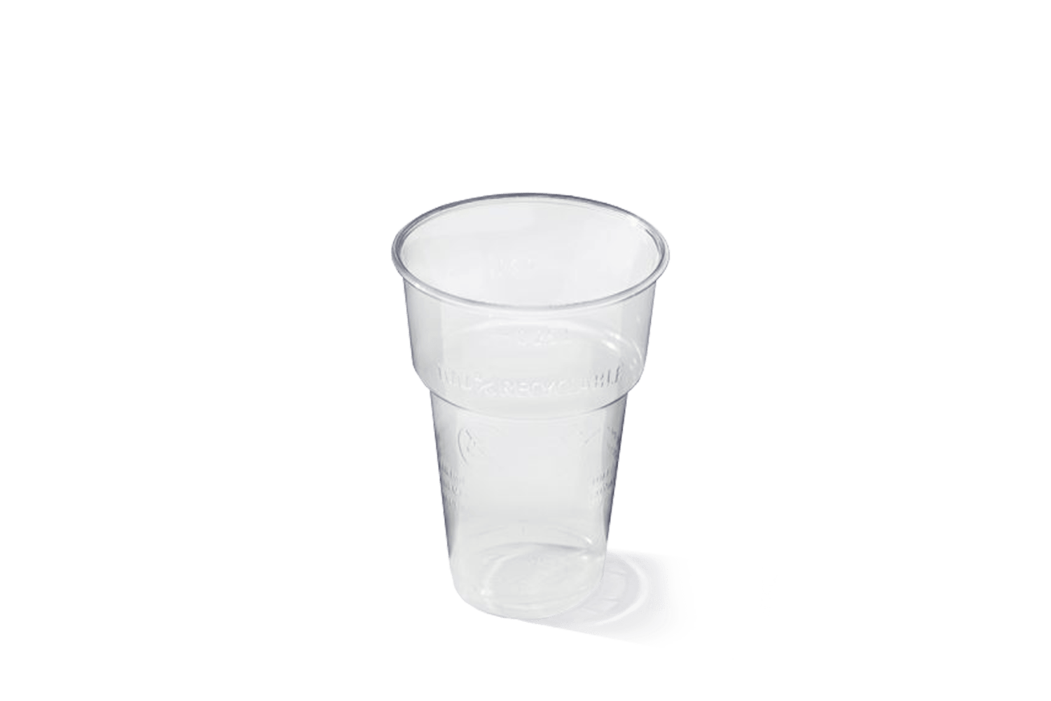 800x CWPACK Ausschankbecher 0,3 L – Transparente Einwegbecher Aus PP, Rund