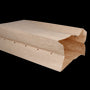 Papier Faltenbeutel perforiert (Nr. 29) 16 x 10 x 36 cm 55 g Braun