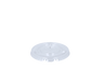 Flachdeckel mit Kreuzschlitz PET für Eisbecher ø 78 mm