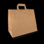Paper bags Extra Large kraft 90 gr. 32+22x34cm