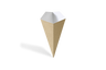 Cone bags small 14.7x21cm kraft/white 