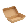 Take-Away-Boxen, Karton, 20,5 x 11 x 8 cm, Braun, rechteckig 