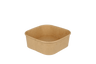 Menüschalen, Kraft, PE-beschichtet, 130 x 130 mm 500ml, ungeteilt
