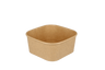 Menüschalen, Kraft, PE-beschichtet, 130 x 130 mm 650ml, ungeteilt