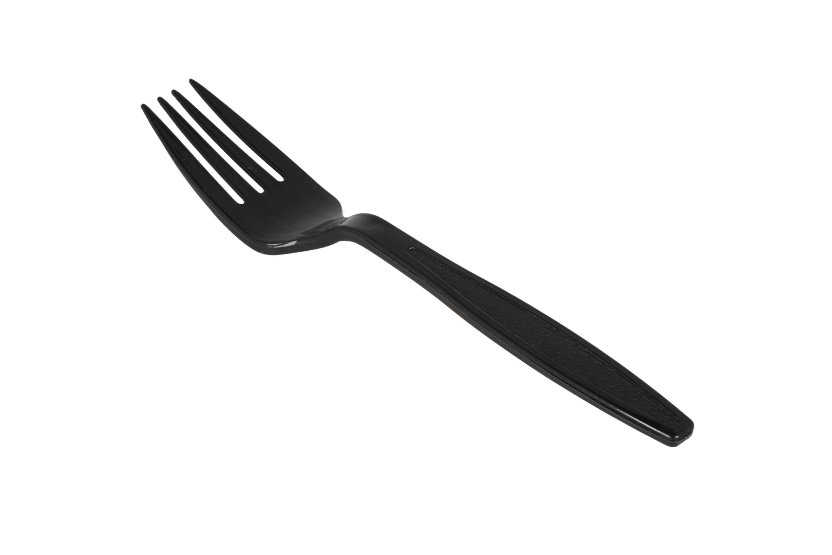 TakeAware.nl Bestek Herbruikbare vork 180mm PP zwart