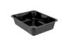 CPET tray black 1 compartment 226x176x54 mm