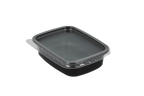 TakeAware.nl Sausbakjes 125ml 108mm rechthoekig zwart