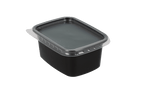 TakeAware.nl Sausbakjes 250ml 108mm rechthoekig zwart