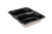 Sugar cane menu tray 227x178x44mm 2compartment black CPET