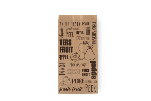 TakeAware.nl Fruitzak 1 pond 14/20,8x27cm kraft papier
