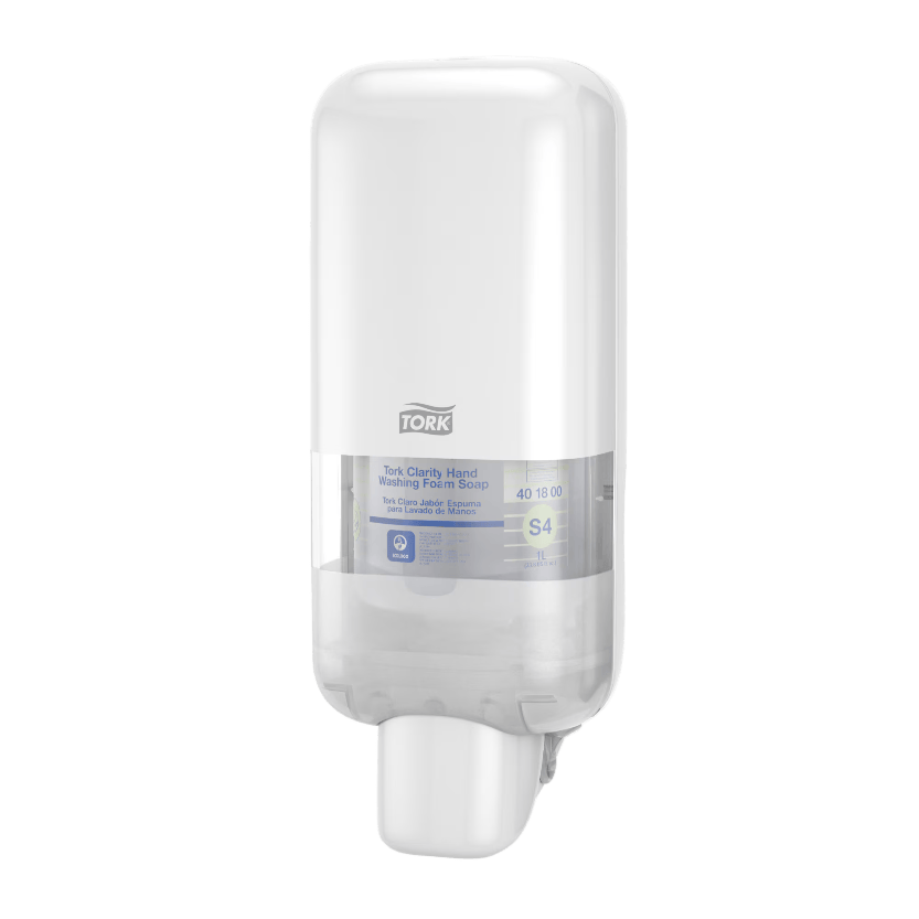 Tork Tork® S4 Zeep en Handdesinfectie Dispenser Voor Schuim-, Vloeibare en Gelvullingen Wit (564500)