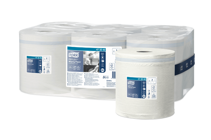 M Torque Paper Tork M4 Reflex™ Centerfeed Wiping Paper 6 x 857 Sheets Multifunctional ...