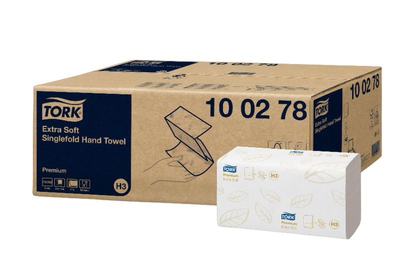 Tork Tork® H3 Extra Soft Singlefold Handdoeken 15x200 vellen Met embossing Wit (100278)