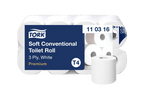 Tork Tork® T4 Traditioneel Toiletpapier 3-laags 8x250 vellen Wit Premium (110316)