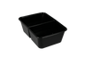 Mahlzeitbehälter PP 2-Fach 750ml Schwarz (passend für Deckel -2)