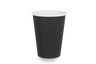Kaffeebecher, Pappe, 360 ml 12 oz ø 90 mm FSC®Mix, Schwarz