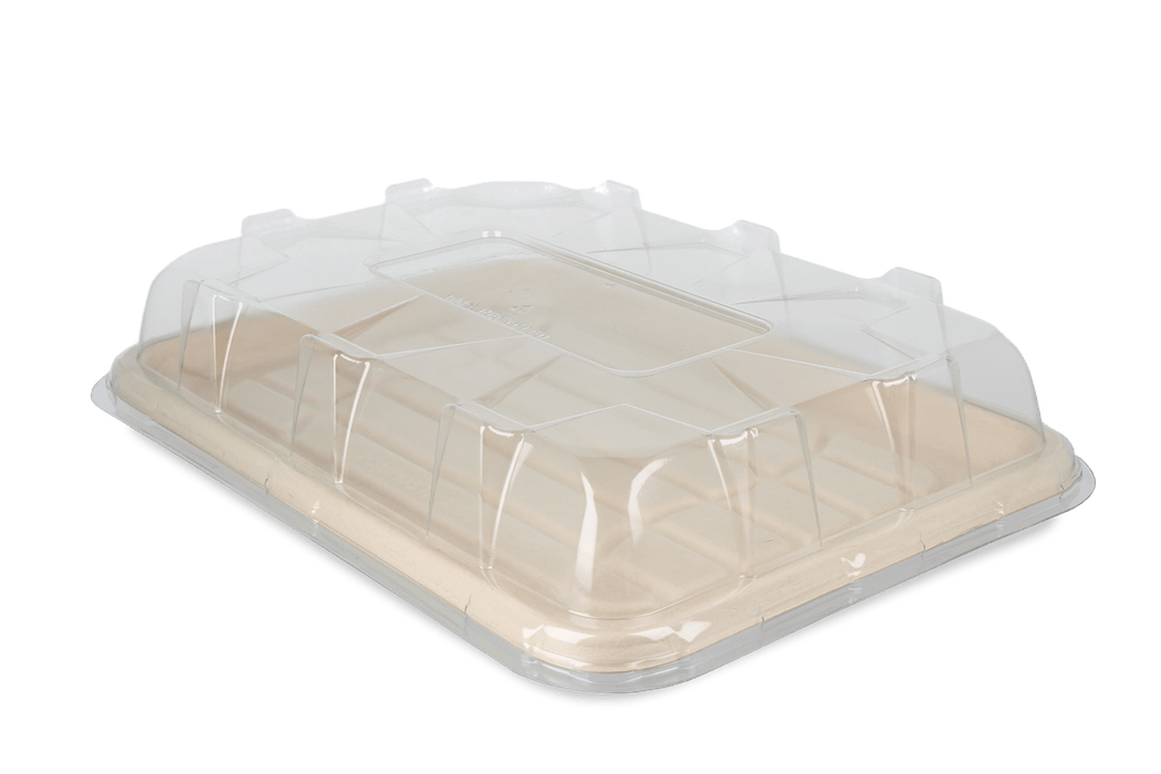 takeaware.nl Maaltijdbakken en schalen Cateringschaal rechthoekig 35x24cm suikerriet BIO custom