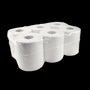 Küchenrollen, 6 Rollen, 2-lagig ø 19 cm x 300 m, Recycelpapier, Weiß