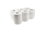 Putzpapier, 6 Rollen, 2-lagig ø 19 cm x 150 m, Zellstoff, Weiß