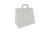 Paper carrier bags Large White 32+17x27cm BIO
