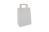 Papier-Tragetaschen Klein Weiß 22 x 10 x 28 cm