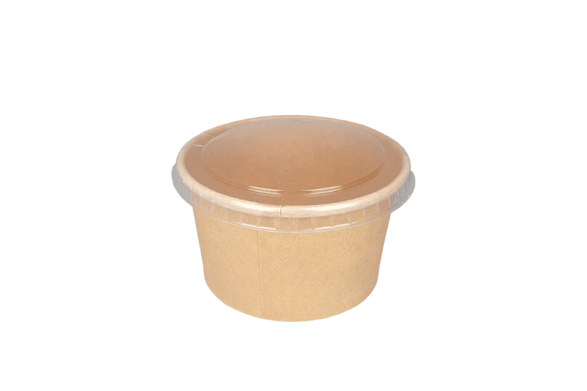 takeaware.nl Saus- en amusebakjes Bakje 90cc Ø75mm 3oz karton kraft BIO