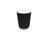 Coffee cup 230cc 8oz Ø80mm Ripple Black