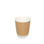 Coffee cup 120cc 4oz Ø63mm Ripple Kraft