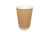 Coffee cup 360cc 12oz Ø90mm Ripple Kraft
