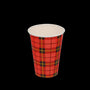 Coffee cup 180cc 7.5oz Ø70mm Tartan scotty
