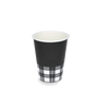 Kaffeebecher, Pappe, 150 ml 6 oz Ø 70 mm, Schwarz 'Premium'