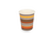 Kaffeebecher, Pappe, 230 ml 8 oz ø 80 mm, gestreift 