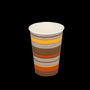 Kaffeebecher, Pappe, 180 ml 7,5 oz ø 70 mm, gestreift