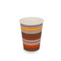Kaffeebecher, Pappe, 150 ml 6 oz Ø 70 mm, gestreift