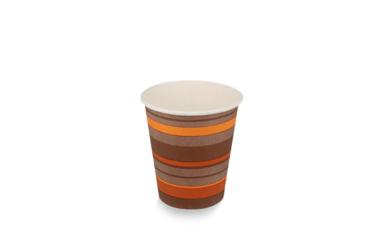 takeaware.nl Koffiebekers Kartonnen koffiebeker 120cc 4oz gestreept
