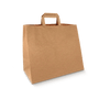 Recyclingpapier-Tragetaschen Groß Braun 32 x 16 x 27 cm