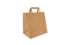 Paper carrier bags Medium Brown 26+17x27cm recycled