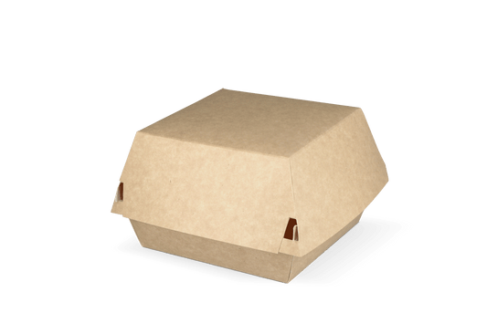 takeaware.nl Hamburgerbakjes Hamburgerbakje IP6 Groot kraft/wit BIO