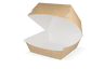 Hamburger box Large kraft/white BIO