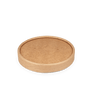 Suppenbecher Deckel, 450 ml ø 98 mm, Kraft Braun