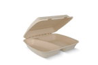 takeaware.nl Maaltijdbakken en schalen Menubox 2-vaks IP4 suikerriet BIO