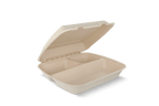 takeaware.nl Maaltijdbakken en schalen Menubox 3-vaks IP4 suikerriet BIO
