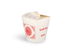 takeaware.nl Wok to go bekers Wok to Go beker 32oz 1000ml karton wit met rood