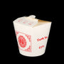 Nudelbox/ Asia-Box, Pappe 1000 ml, bedruckt rot