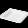 Sugarcane plate 16x16cm white BIO