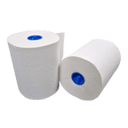 takeaware.nl Handdoek- en poetspapier Handdoekrol Matic Mini 2 laags 6x165meter Ø18,2cm 100% cellulose wit T7