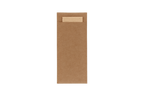 TakeAware.nl Bestekzakje pochette kraft met naturel servet