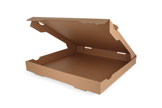 takeaware.nl Pizzadozen 30x30x4cm kraft bruin BIO