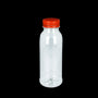 rPET-Flasche, klar, 500ml, Deckel orange