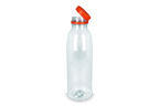 takeaware.nl rPET fles 1000cc met oranje vaste dop